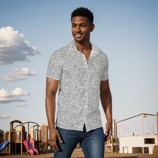 KGD COLOR ME Mushroom C Doodle Art Men's SHIRT