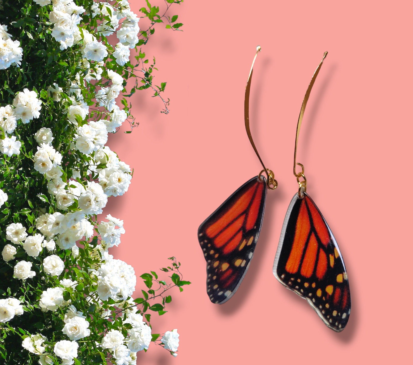 Butterfly Wings (Resin ) earrings from Karma Goodness Designs