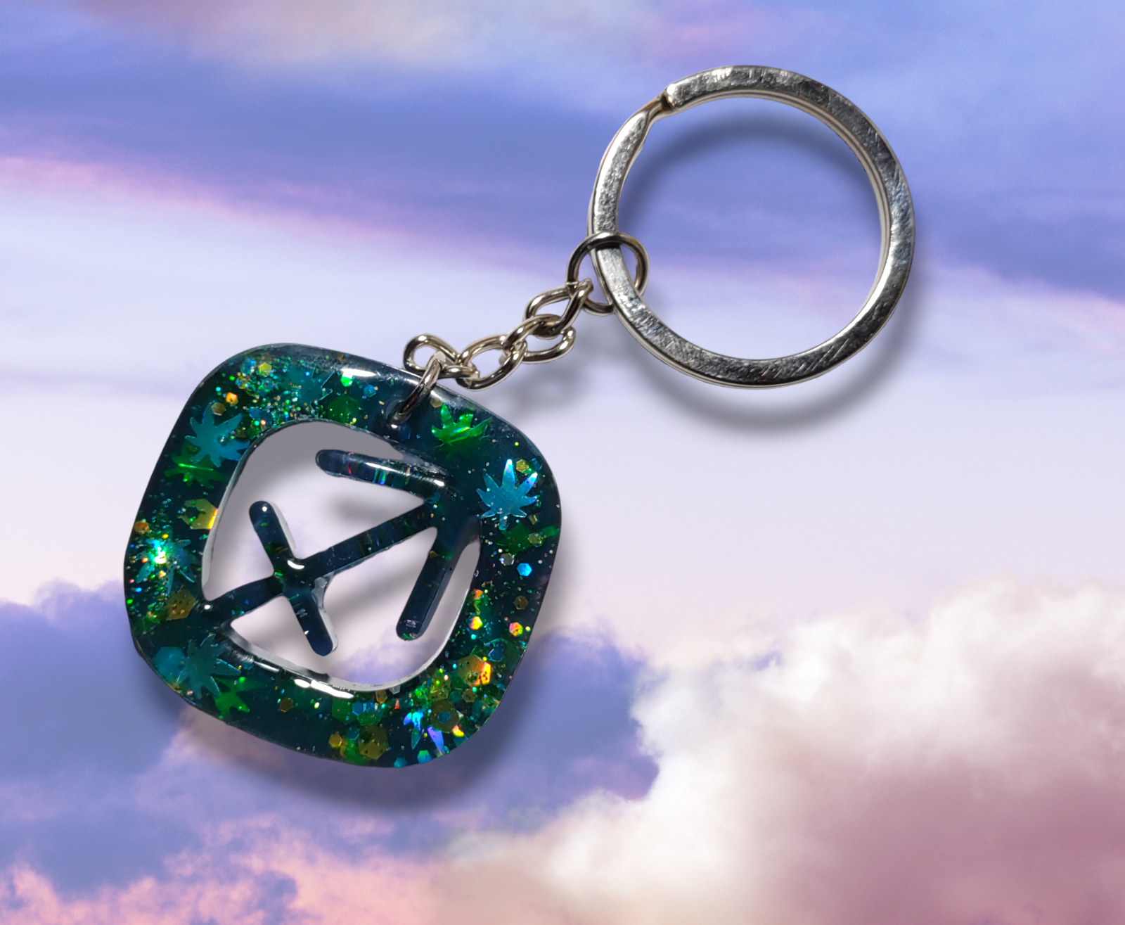 420 Horoscope Keychains earrings from Karma Goodness Designs