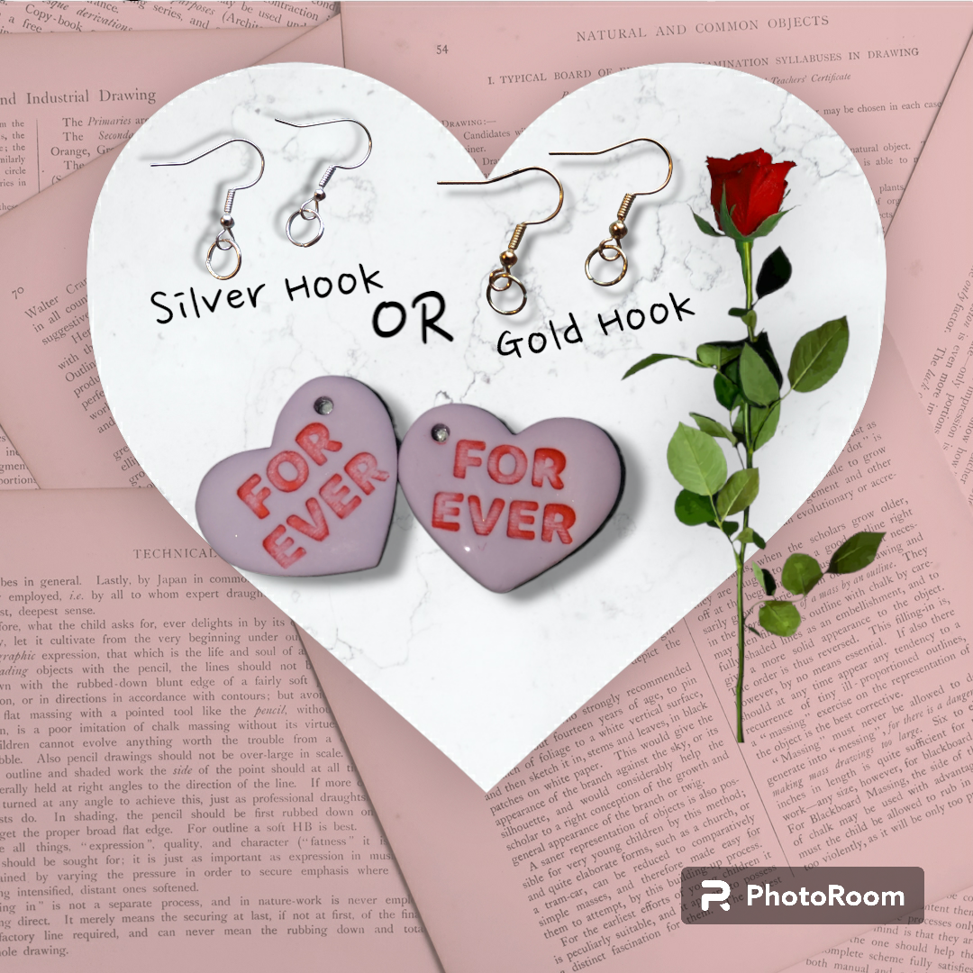 Valentine's Day Conversation Earrings  from Karma Goodness Designs