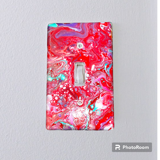 Fluid Art Light Switches  from Karma Goodness Designs