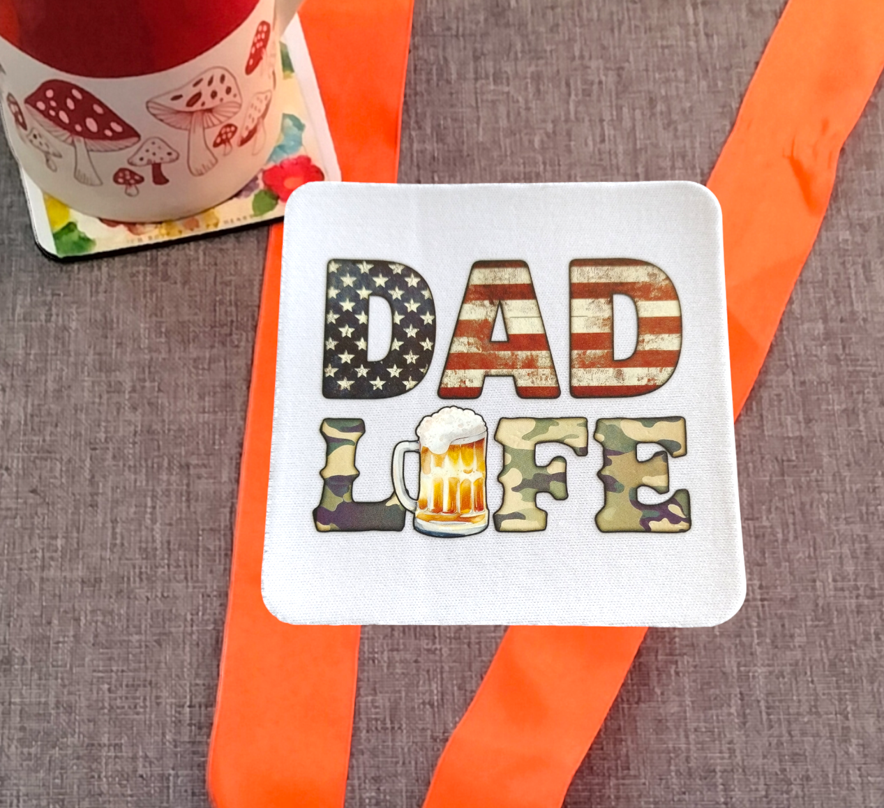 Funny Dad Coaster from Karma Goodness Designs