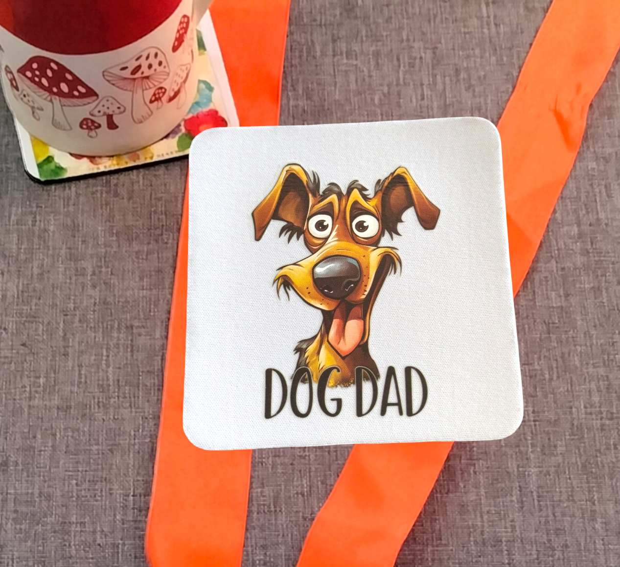 Funny Dog Coaster from Karma Goodness Designs