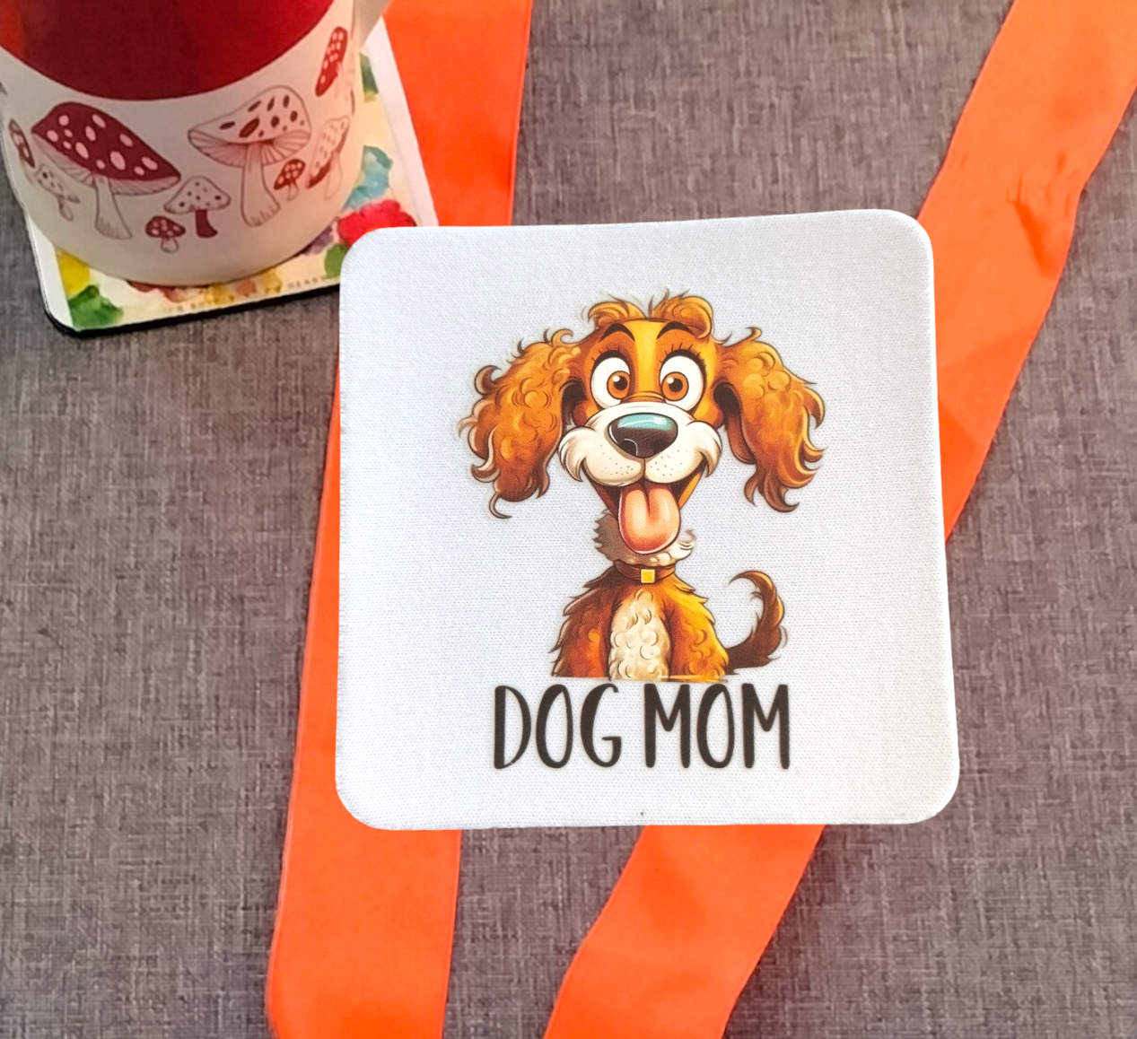 Funny Dog Coaster from Karma Goodness Designs