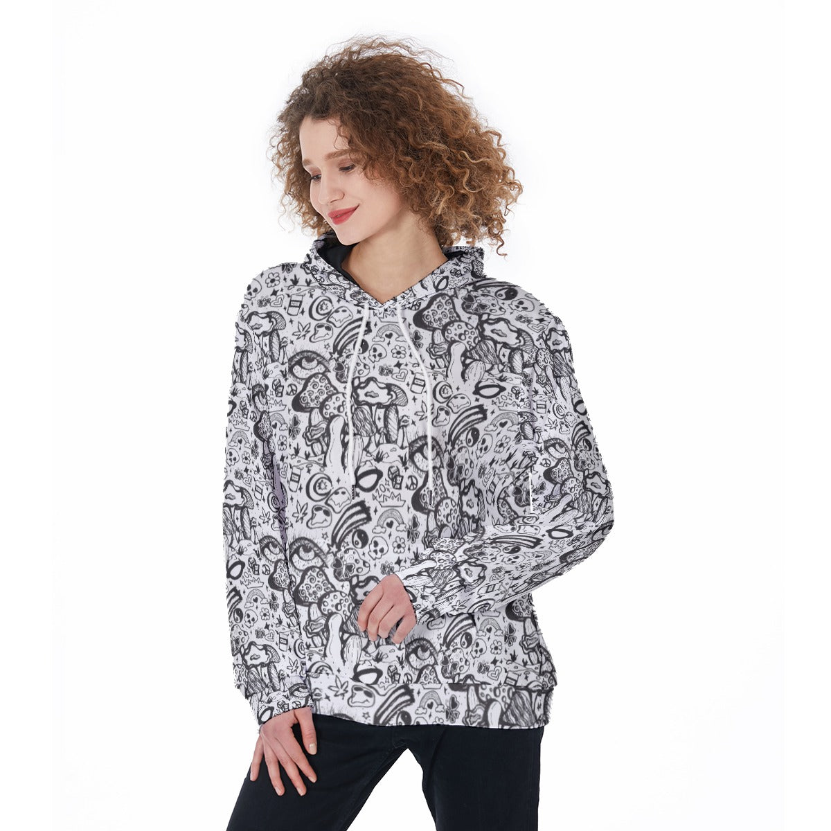 KGD Doodle Art Collection | All-Over Print Tattoo Doodle Hoodie
