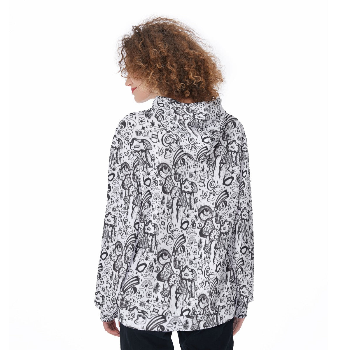 KGD Doodle Art Collection | All-Over Print Tattoo Doodle Hoodie