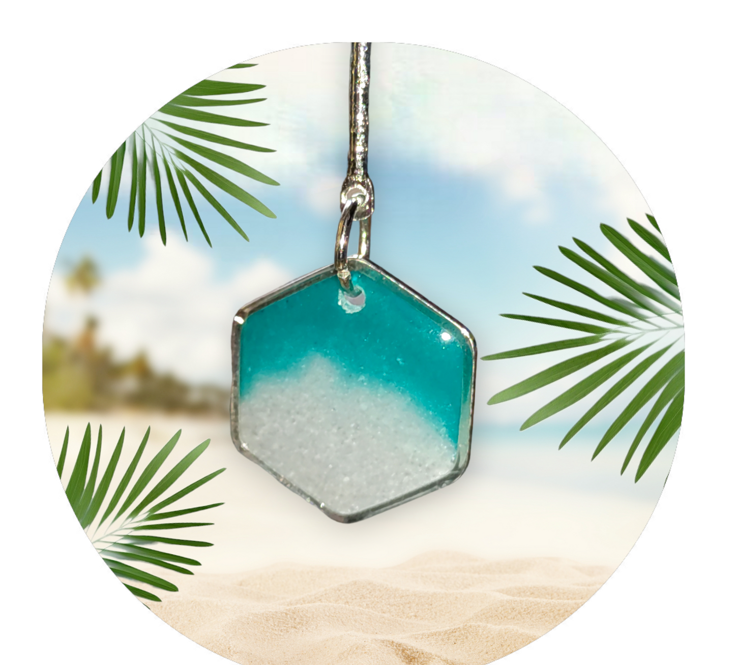 Gulf Sands Emerald Isle earrings from Karma Goodness Designs
