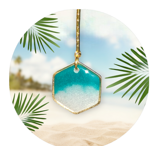 Gulf Sands Emerald Isle earrings from Karma Goodness Designs