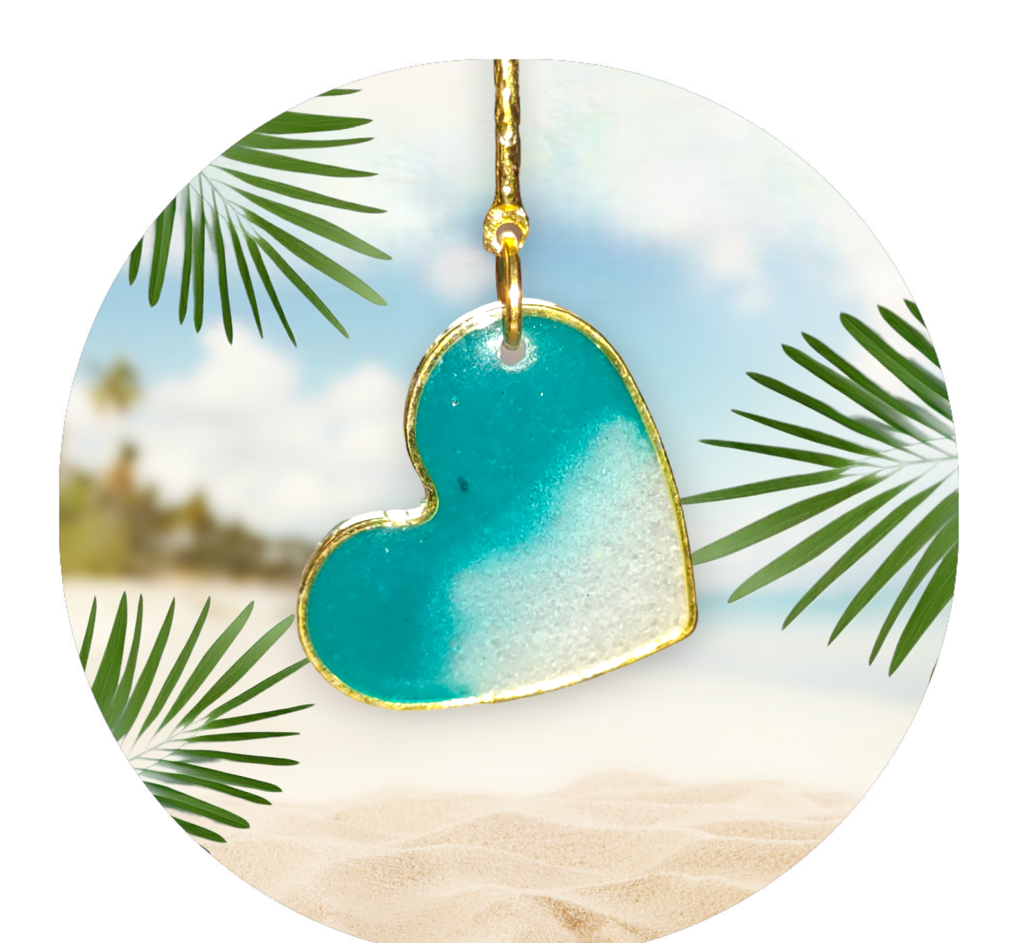 Gulf Sands Emerald Isle - Premium earrings from Karma Goodness Designs - Just $20.00! Shop now at Karma Goodness Designs