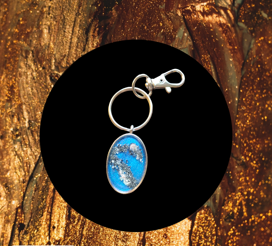 Cremation Keychain Charm from Karma Goodness Designs